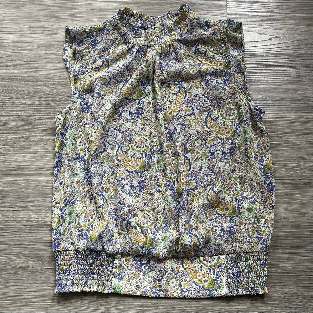 Cottagecore Paisley Sheer Prairie Style Tank Top
